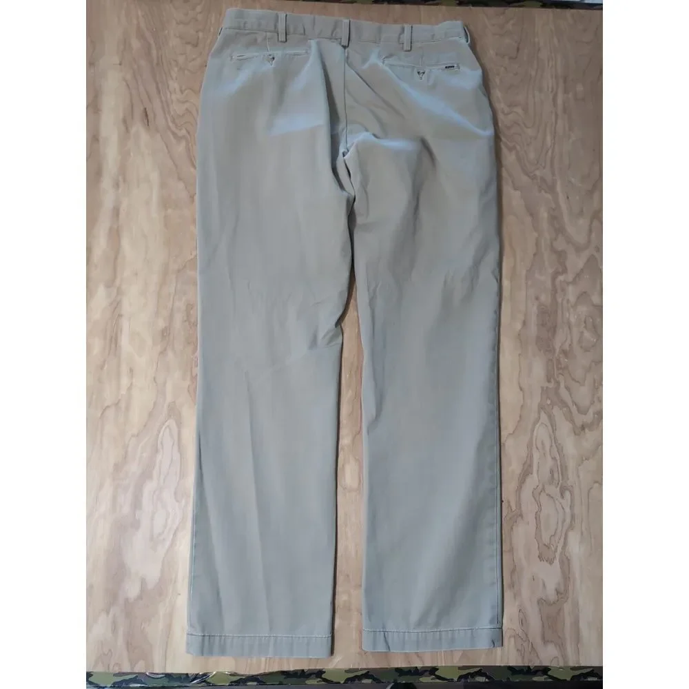 Polo‎ Ralph Lauren Pants Men's 38/34 Khaki Classic Fit Flat Front Chinos Recent